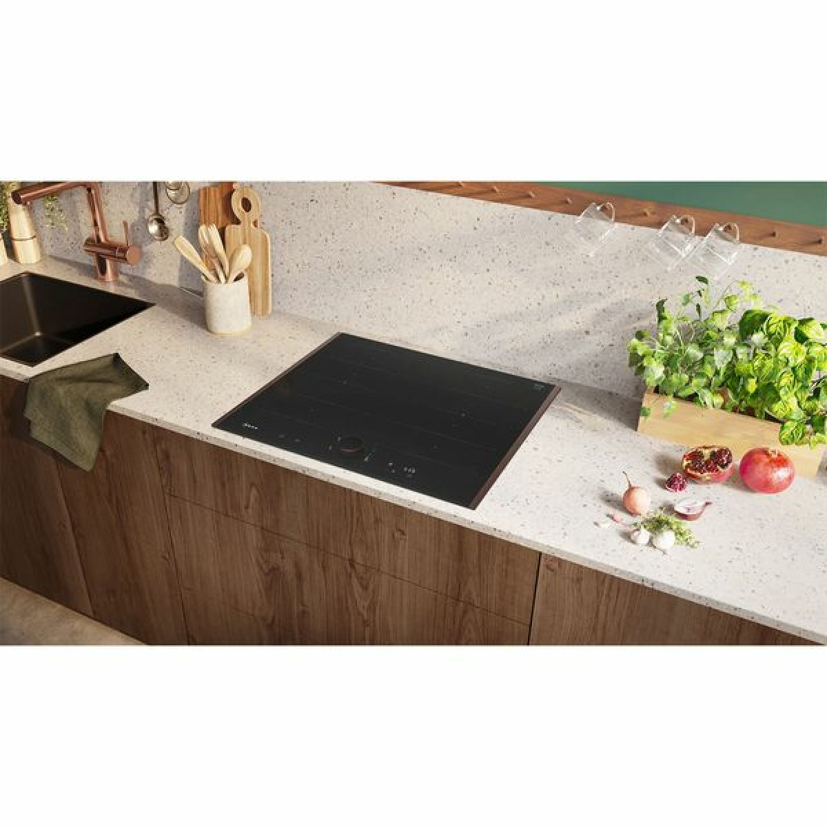 Neff Smart Επαγωγική Εστία με Πλαίσιο Αυτόνομη με Λειτουργία Κλειδώματος 61.4x52.7εκ. Deep Black - Image 5