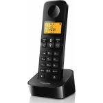 Philips D2601B-34 Ασύρματο Τηλέφωνο με Ελληνικό Μενού Μαύρο