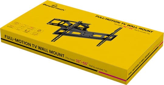 POWERTECH PT-1131 5 Powertech PT-1131 Βάση Τηλεόρασης Τοίχου έως 55" και 35kg Μαύρο - Image 2