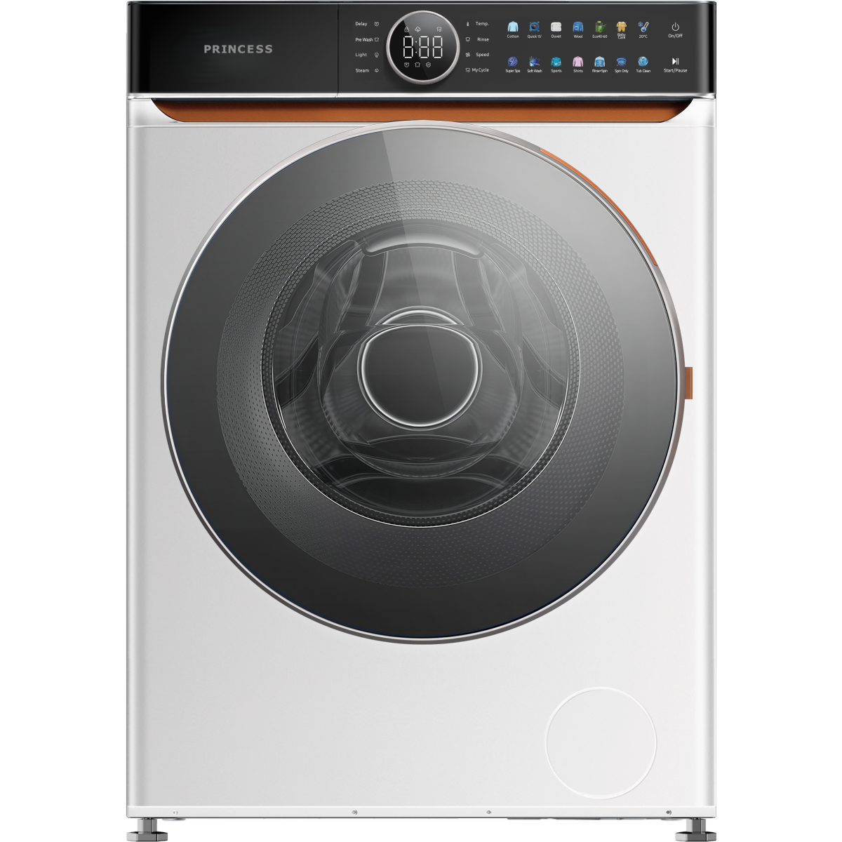 PRINCESS ΠΛΥΝΤΗΡΙΟ ΡΟΥΧΩΝ WMBA12BT 12KG - Image 1