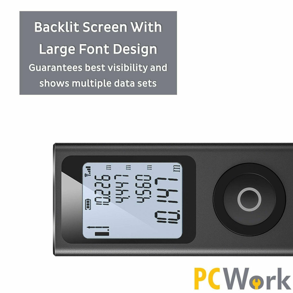 Pcwork Μέτρο Laser PCW11A με Δυνατότητα Μέτρησης έως 30m 240-0027 - Image 7