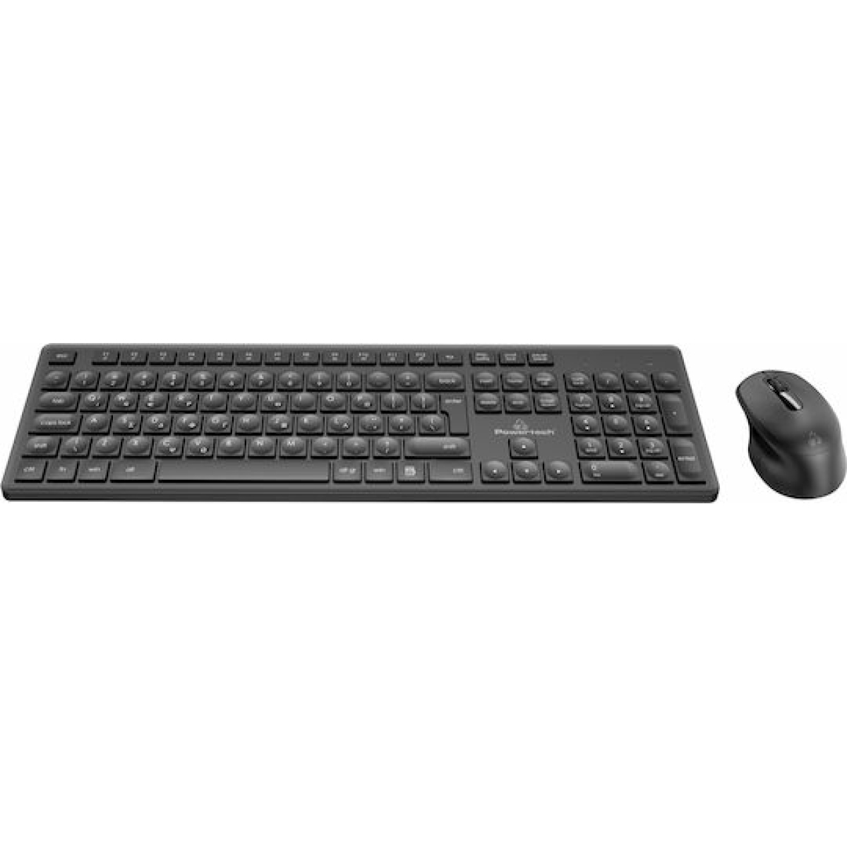 Powertech PT-1151 Ασύρματο Σετ Πληκτρολόγιο & Ποντίκι Ελληνικό Γκρι - Image 4