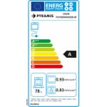 Pyramis PO78094010EBLΜ Φούρνος άνω Πάγκου 78lt Π59.5εκ. Μαύρος - Image 2