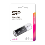 SILICON POWER BLAZE B02 64GB USB 3.2 FLASH DRIVE Μαύρο - Image 3