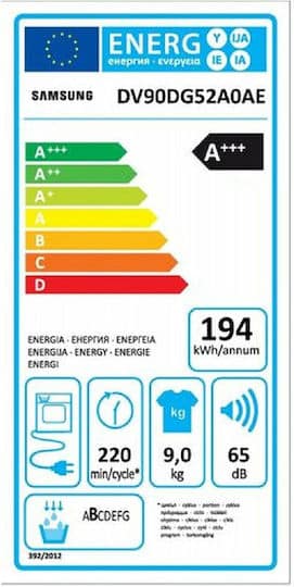 Samsung DV90DG52A0AELE 4 Samsung DV90DG52A0AELE Στεγνωτήριο 9kg A+++ με Αντλία Θερμότητας - Image 3