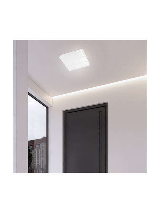 eurolamp 145-20082 2 Eurolamp Πλαφονιέρα Οροφής Εξωτερικού Χώρου με Ενσωματωμένο LED σε Λευκό Χρώμα 145-20082 - Image 3