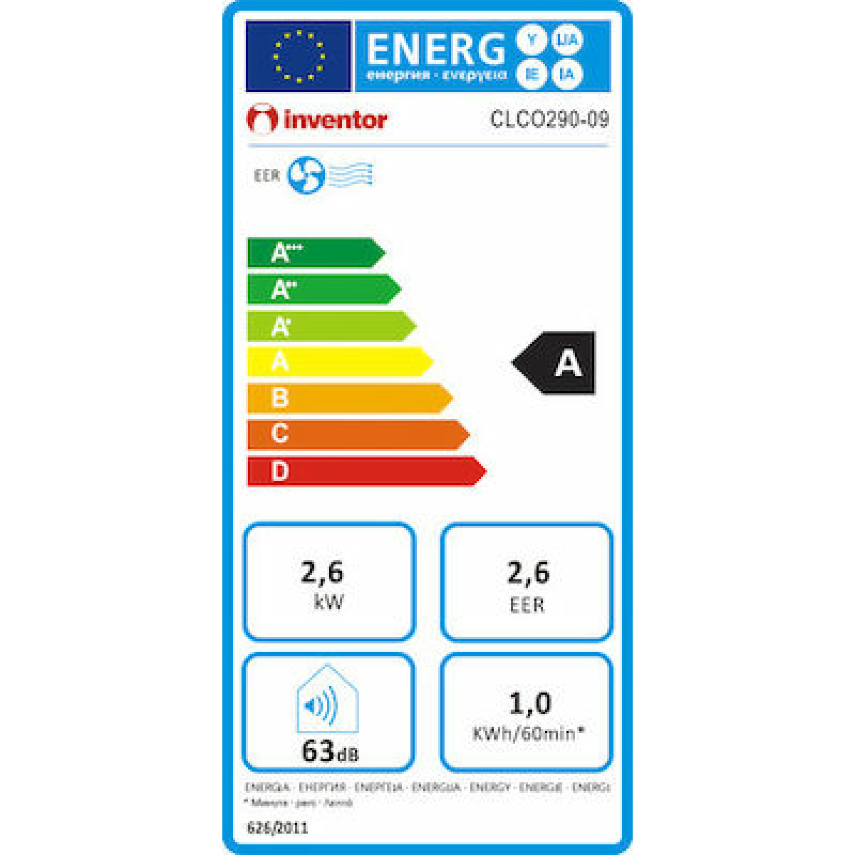 Inventor Chilly Φορητό Κλιματιστικό 9000 BTU μόνο Ψύξης CLCO290-09 - Image 2