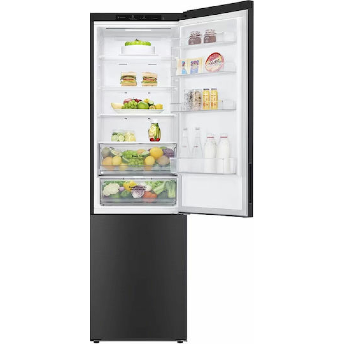 LG Ψυγειοκαταψύκτης 384lt Total NoFrost Υ203xΠ59.5xΒ67.5εκ. Μαύρος GBP62MCNBC - Image 4