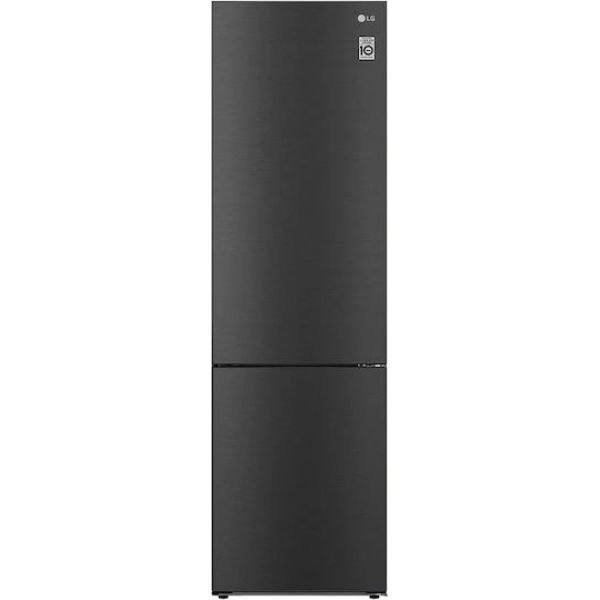 LG Ψυγειοκαταψύκτης 384lt Total NoFrost Υ203xΠ59.5xΒ67.5εκ. Μαύρος GBP62MCNBC