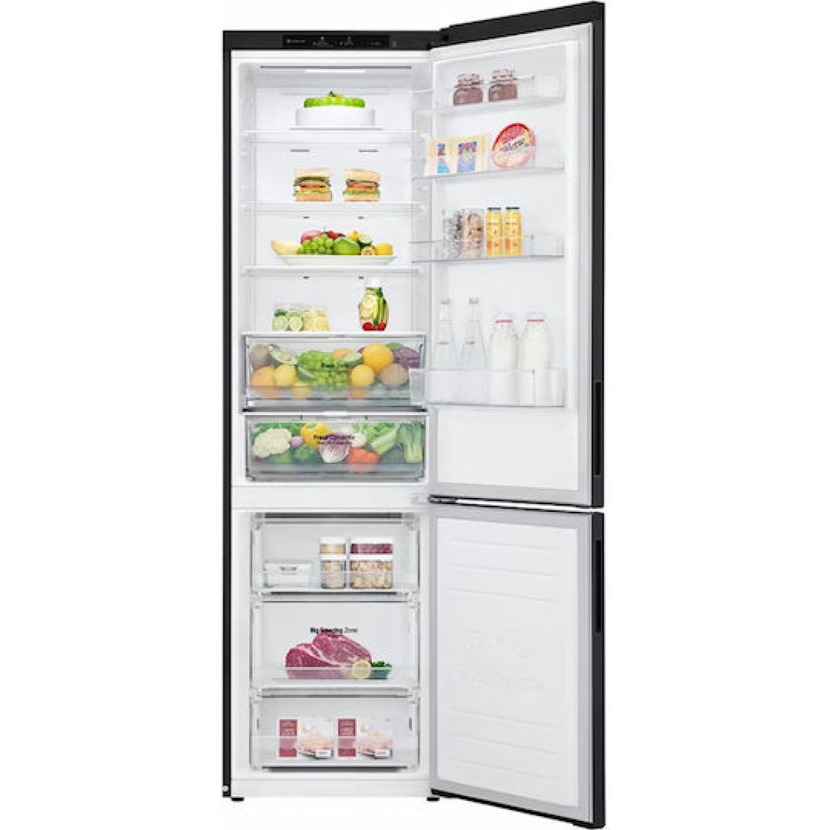 LG Ψυγειοκαταψύκτης 384lt Total NoFrost Υ203xΠ59.5xΒ67.5εκ. Μαύρος GBP62MCNBC - Image 14