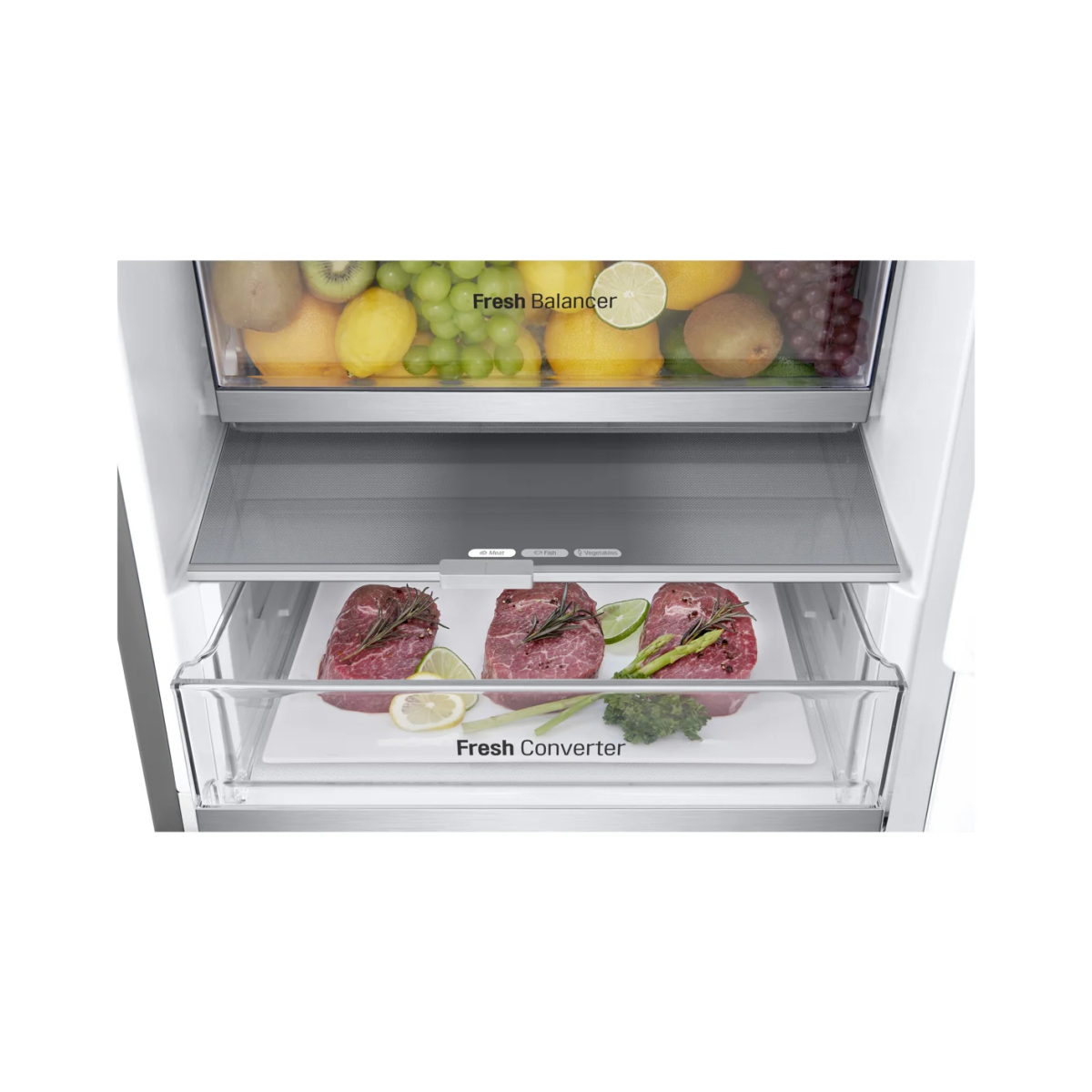 LG ΨΥΓΕΙΟΚΑΤΑΨΥΚΤΗΣ GBV7180DPY INOX 186X59.5X68.2CM - Image 5