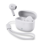Nedis HPBT2400WT Earbud Bluetooth Handsfree Ακουστικά με Θήκη Φόρτισης Λευκά