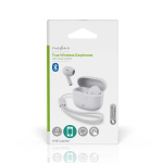 Nedis HPBT2400WT Earbud Bluetooth Handsfree Ακουστικά με Θήκη Φόρτισης Λευκά - Image 4