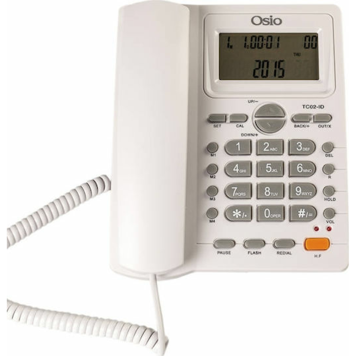 Osio OSW-4710 Ενσύρματο Τηλέφωνο Γραφείου Λευκό - Image 5