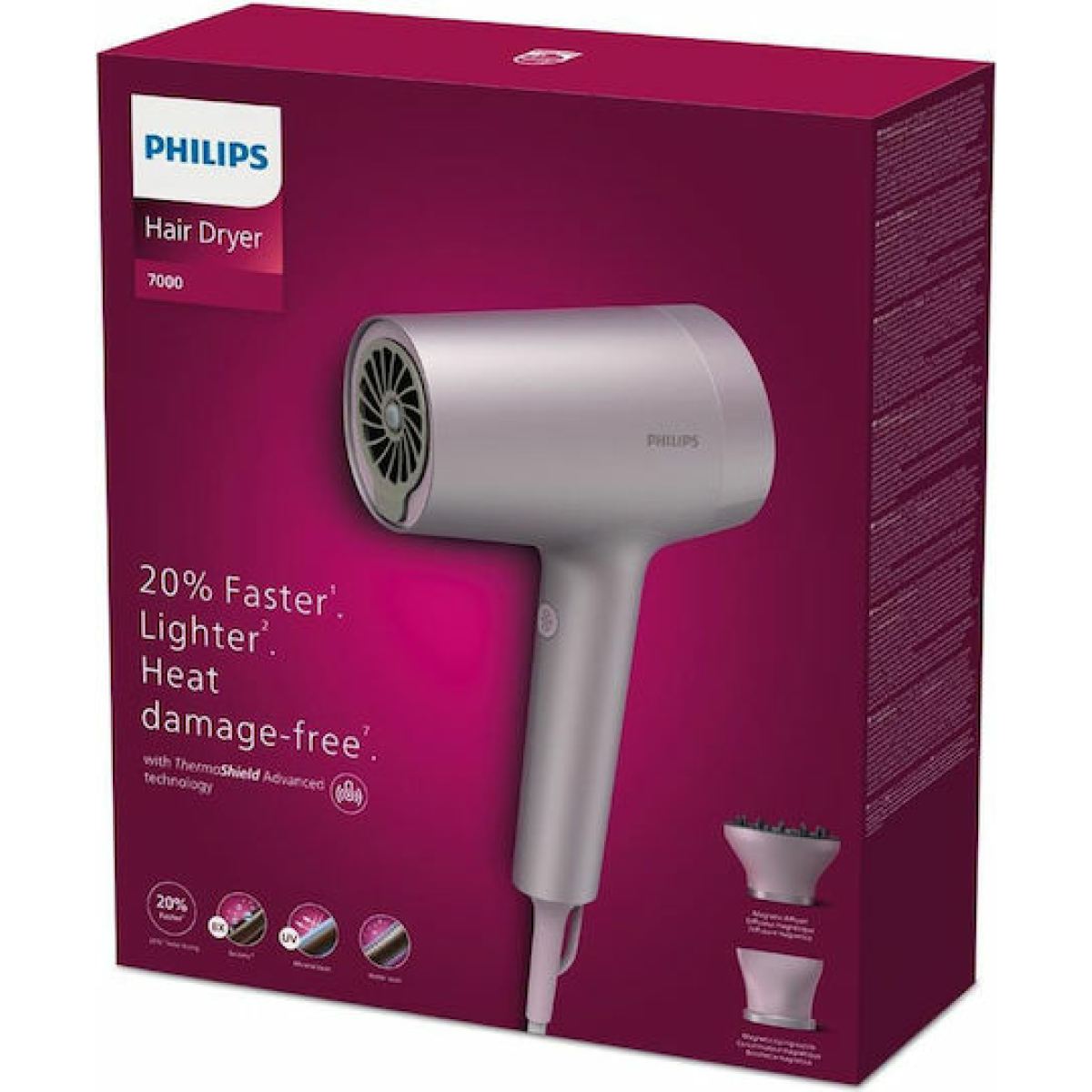 Philips Series 7000 Επαγγελματικό Πιστολάκι Μαλλιών με Φυσούνα 1800W BHD723/10 - Image 2