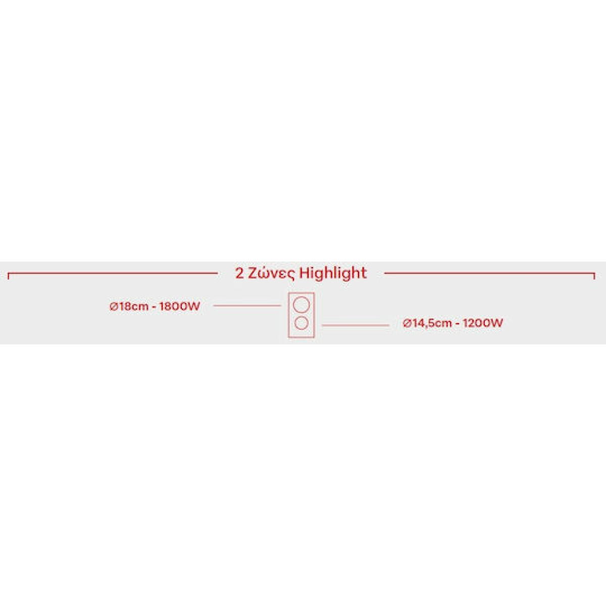 Pyramis PHC31210FMB Domino Κεραμική Εστία Αυτόνομη 29x51εκ. - Image 2