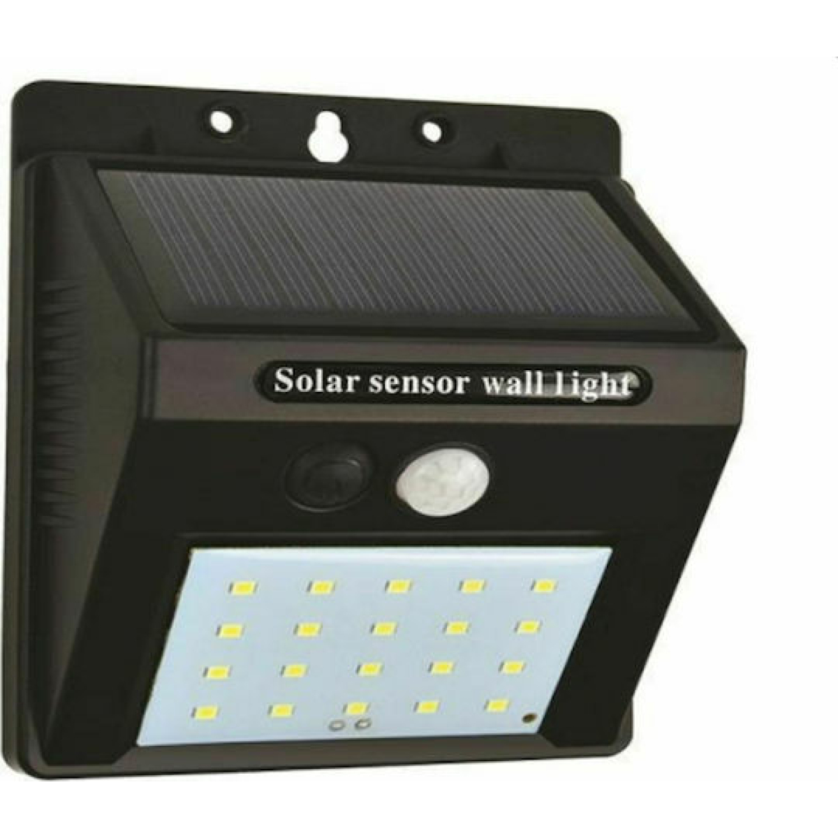 Eurolamp Επιτοίχιο Ηλιακό Φωτιστικό 0.55W 80lm Ψυχρό Λευκό 6500K με Αισθητήρα Κίνησης IP65 145-20810 - Image 1