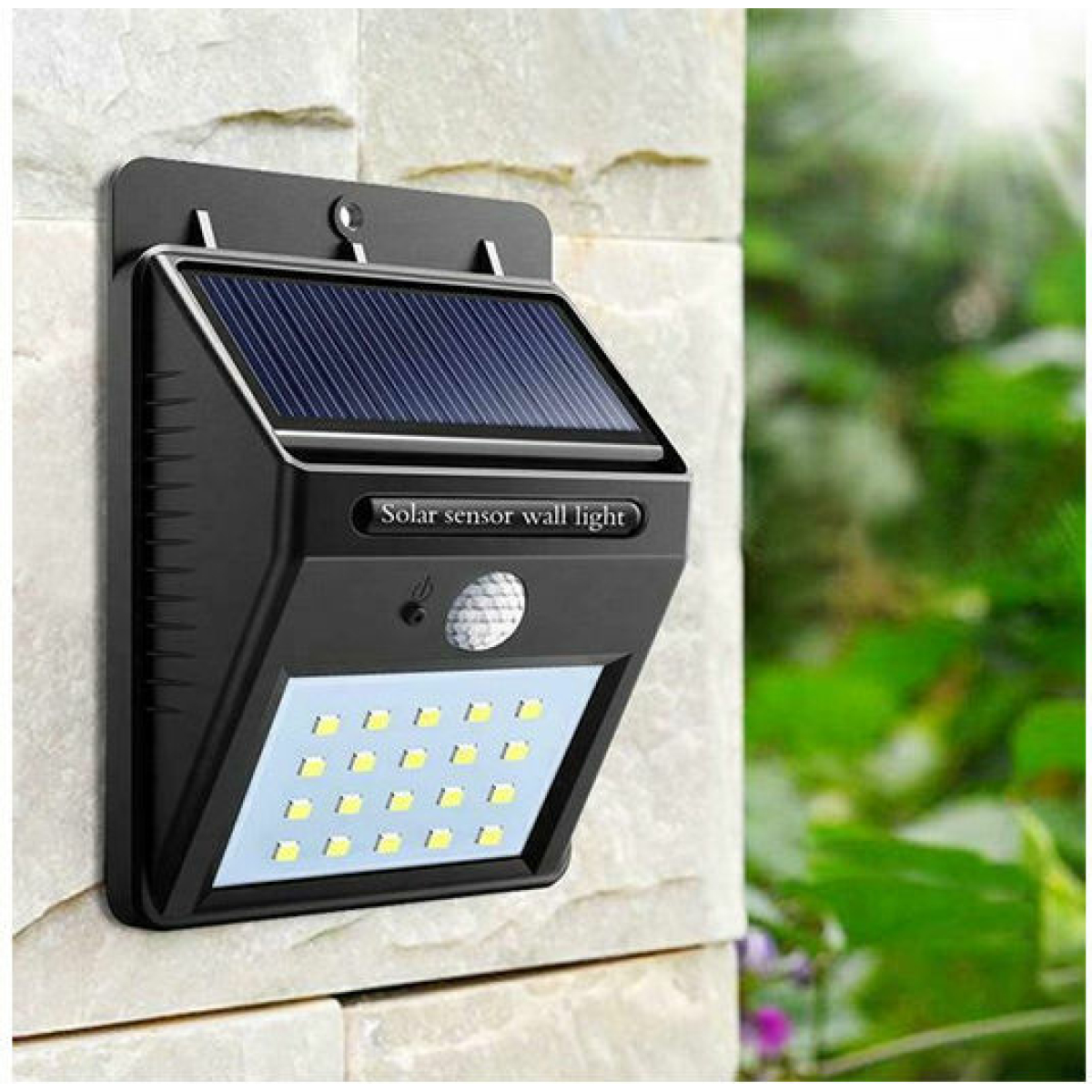 Eurolamp Επιτοίχιο Ηλιακό Φωτιστικό 0.55W 80lm Ψυχρό Λευκό 6500K με Αισθητήρα Κίνησης IP65 145-20810 - Image 3