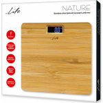 Life Nature Ψηφιακή Ζυγαριά σε χρώμα Καφέ Bamboo 221-0218 - Image 4