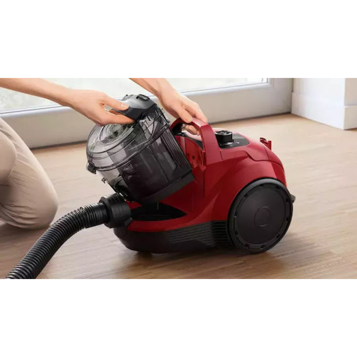 Bosch BGC21X350 Ηλεκτρική Σκούπα 750W με Κάδο 2lt Κόκκινη - Image 4