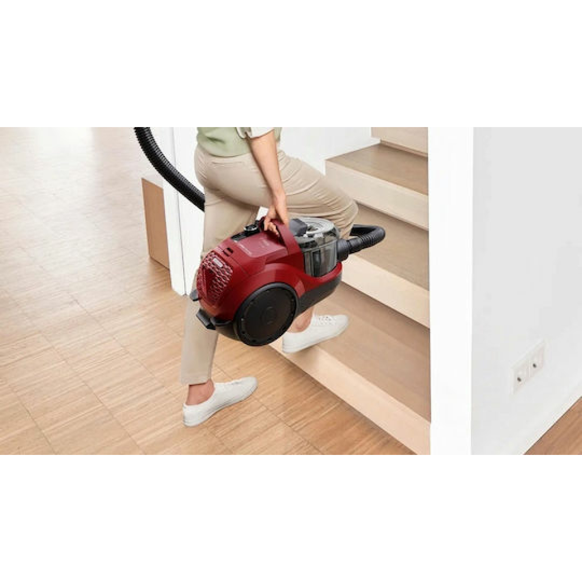 Bosch BGC21X350 Ηλεκτρική Σκούπα 750W με Κάδο 2lt Κόκκινη - Image 10