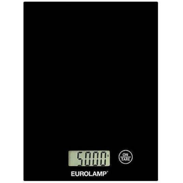 Eurolamp Ψηφιακή Ζυγαριά Κουζίνας 1gr/5kg Μαύρη 300-70038