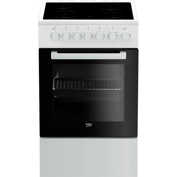 Beko Κουζίνα 55lt με Κεραμικές Εστίες Π50εκ. Λευκή FSM57100GW