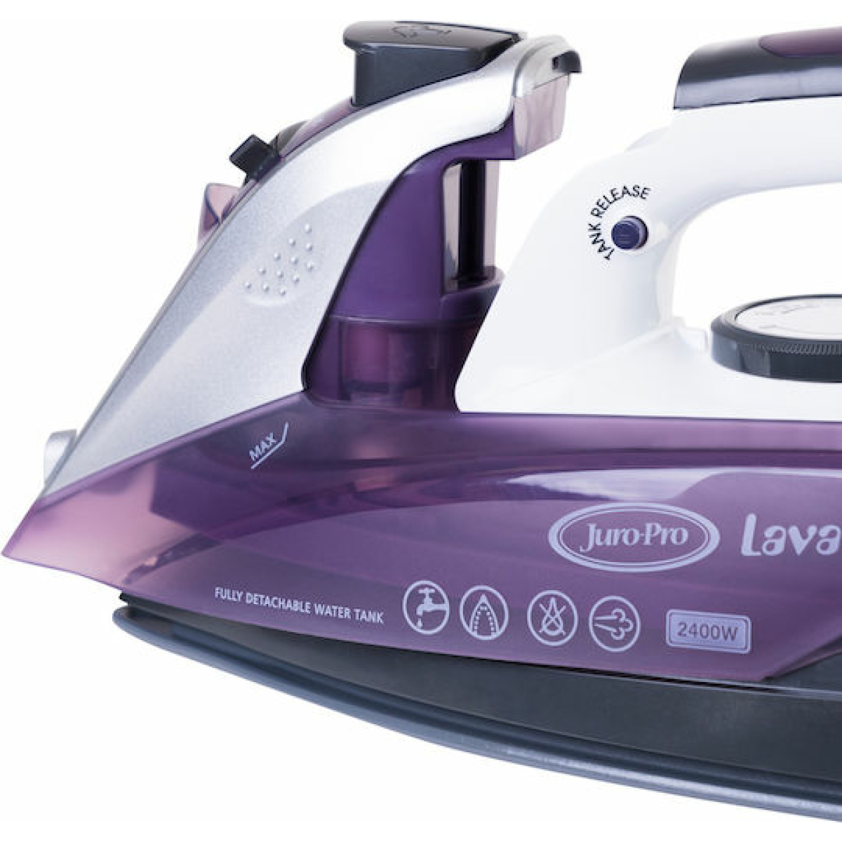 Juro-Pro Lavanda Σίδερο Ατμού 2400W με Κεραμική Πλάκα και Συνεχόμενη Παροχή 80gr/min - Image 7