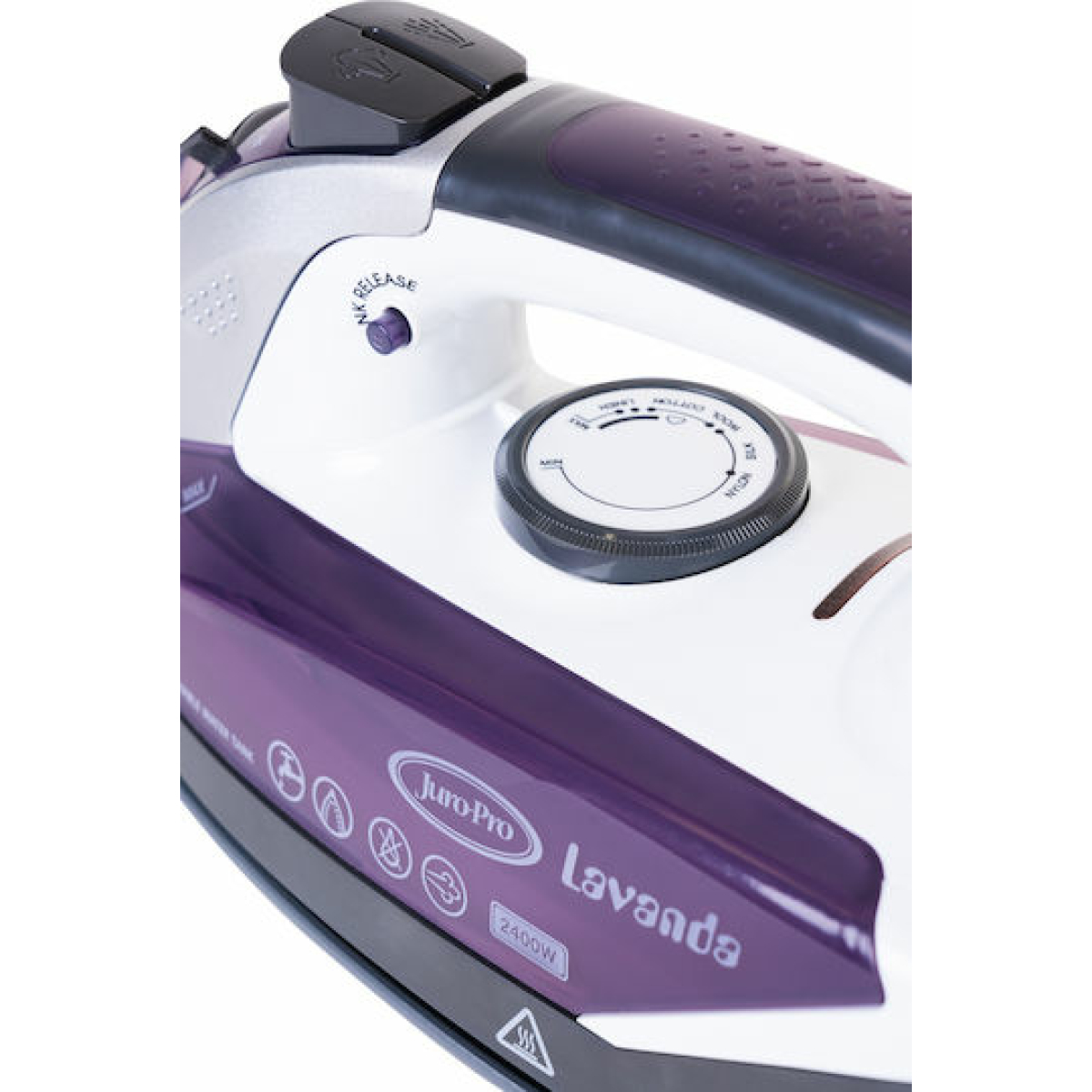 Juro-Pro Lavanda Σίδερο Ατμού 2400W με Κεραμική Πλάκα και Συνεχόμενη Παροχή 80gr/min - Image 5