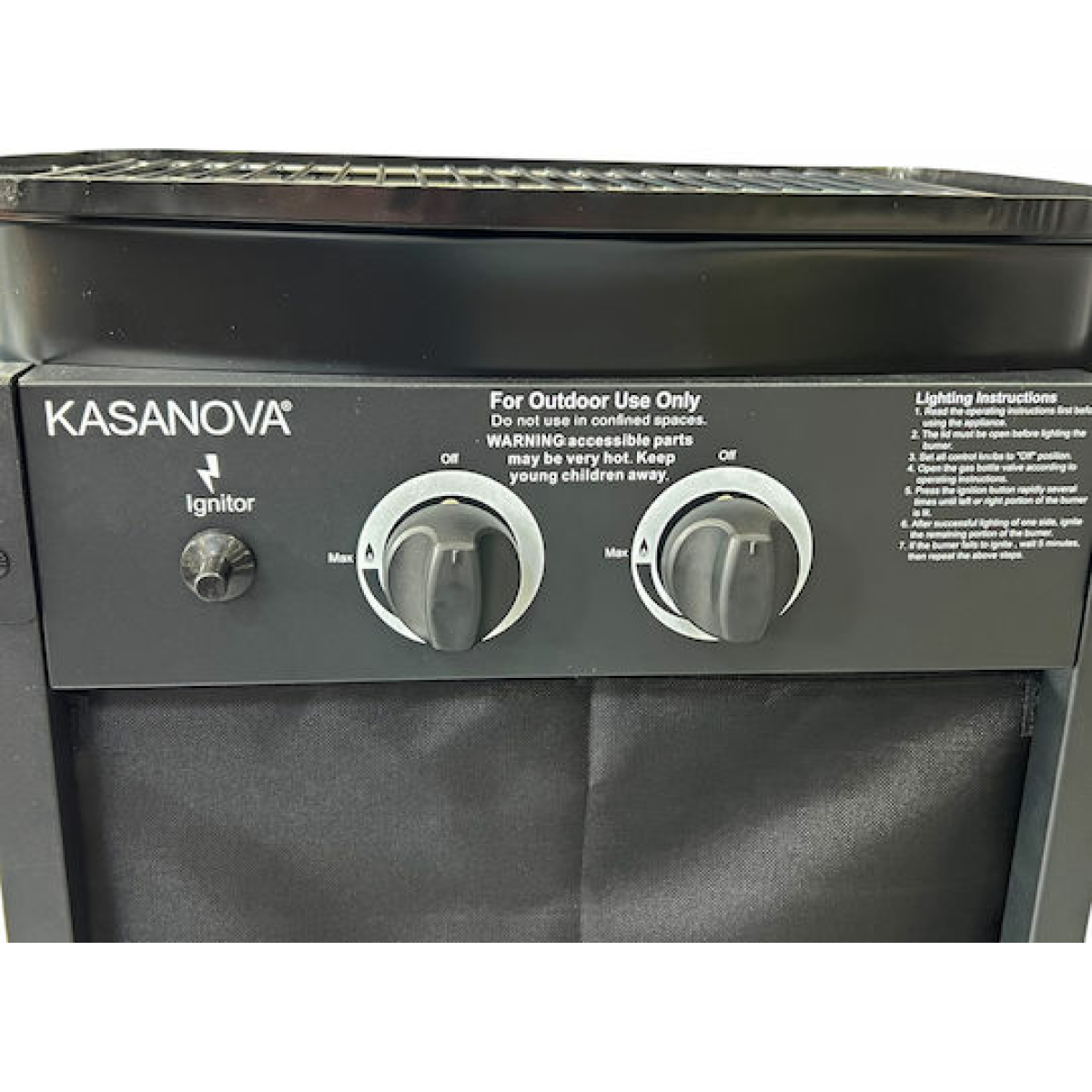 Ψησταριά Υγραερίου Σχάρας 45x34εκ. με 2 Εστίες 4.7kW και Πλαϊνό Μάτι KS18022 - Image 4