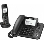 Panasonic Ασύρματο Τηλέφωνο Duo με Ελληνικό Μενού Μαύρο KX-TGF310EXM - Image 6