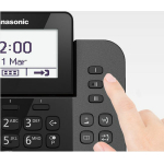 Panasonic Ασύρματο Τηλέφωνο Duo με Ελληνικό Μενού Μαύρο KX-TGF310EXM - Image 3