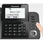 Panasonic Ασύρματο Τηλέφωνο Duo με Ελληνικό Μενού Μαύρο KX-TGF310EXM - Image 2