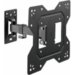 Powertech PT-1128 Βάση Τηλεόρασης Τοίχου με Βραχίονα έως 43" και 30kg Μαύρο