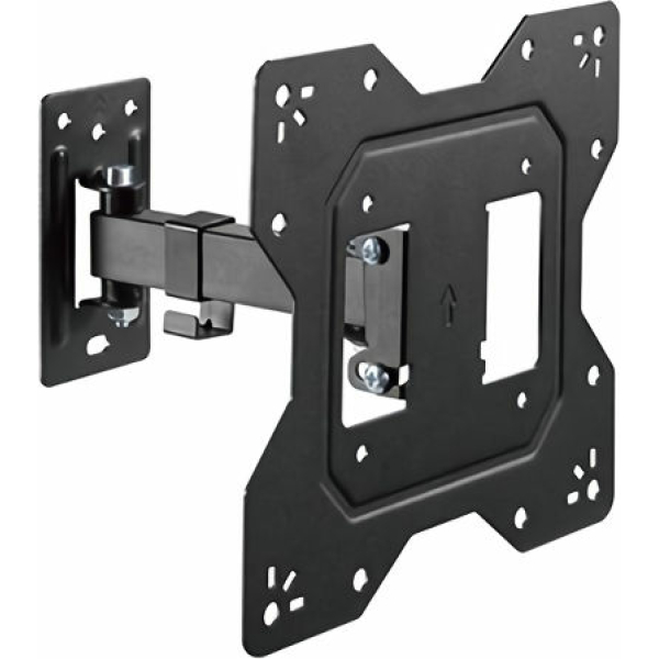 Powertech PT-1128 Βάση Τηλεόρασης Τοίχου με Βραχίονα έως 43" και 30kg Μαύρο