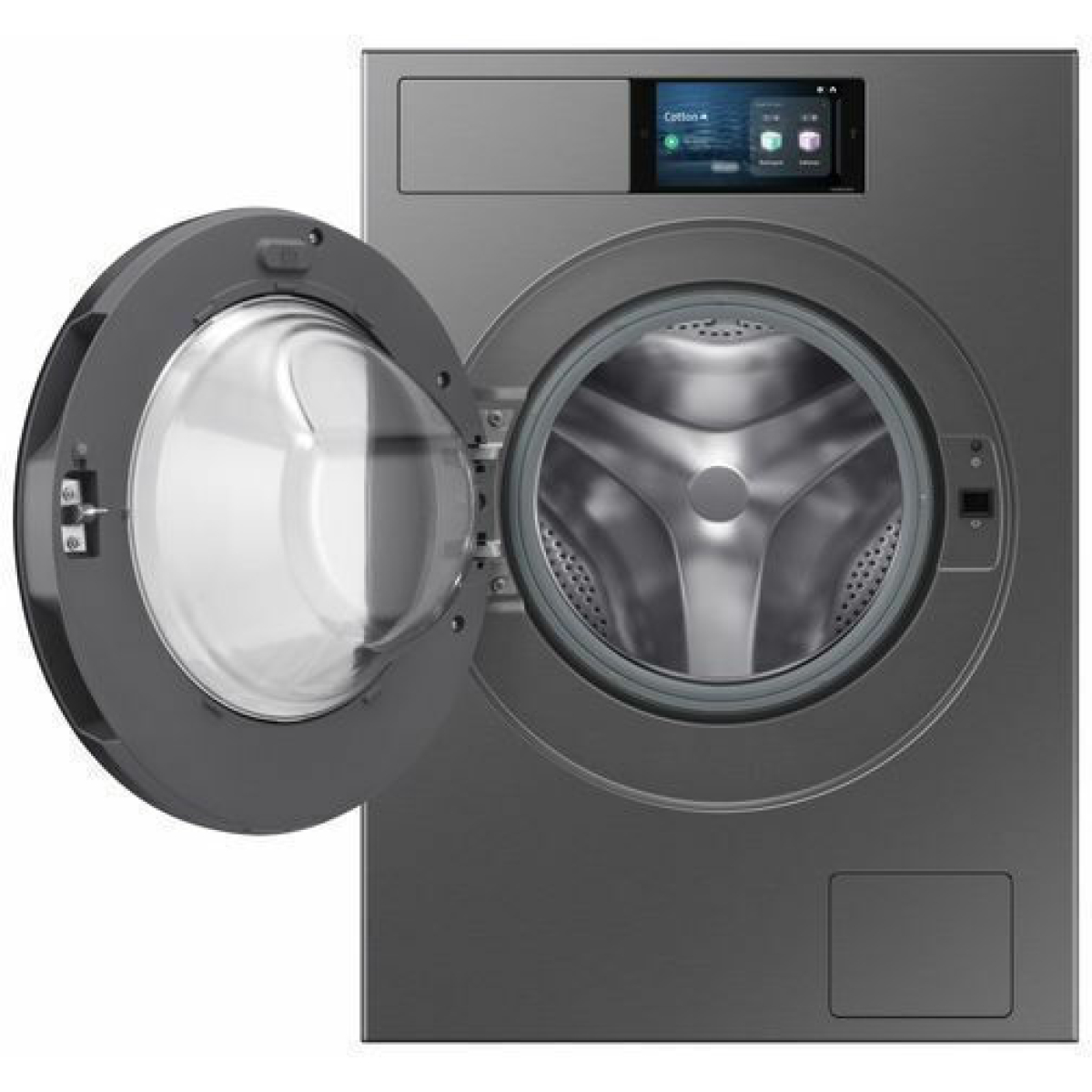 Samsung Πλυντήριο Ρούχων 9kg με Τεχνολογία Ατμού 1400 Στροφών AI Wash Ασημί WF90F09C4SU4 - Image 4