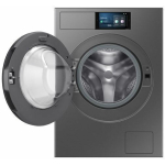 Samsung Πλυντήριο Ρούχων 9kg με Τεχνολογία Ατμού 1400 Στροφών AI Wash Ασημί WF90F09C4SU4 - Image 4