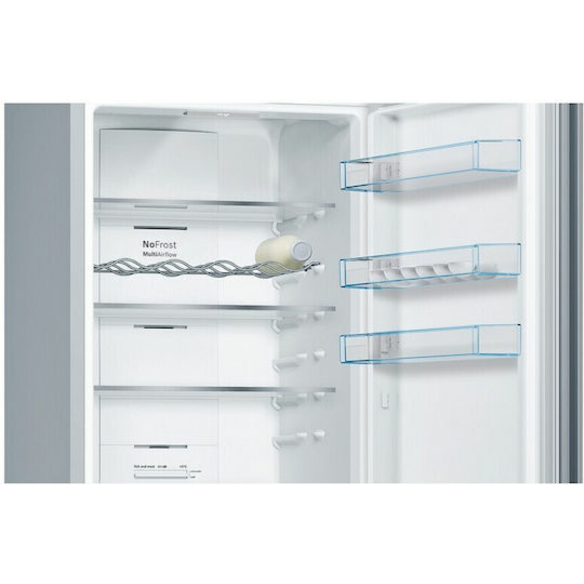 Bosch Ψυγειοκαταψύκτης 368lt Total NoFrost Υ201xΠ60xΒ66εκ. Ασημί KGN39VIDB - Image 4