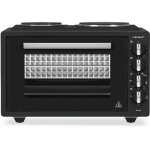 Crown Ηλεκτρικό Φουρνάκι 42lt με 2 Εστίες Μαύρο CMO-433BL