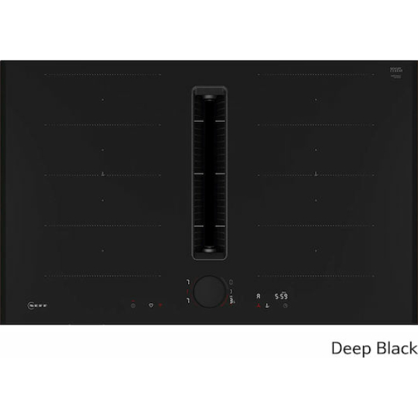 Neff N 90 Επαγωγική Εστία με Πλαίσιο Αυτόνομη με Απορροφητήρα 83.4x52.7εκ. Deep Black V68YYX4C0