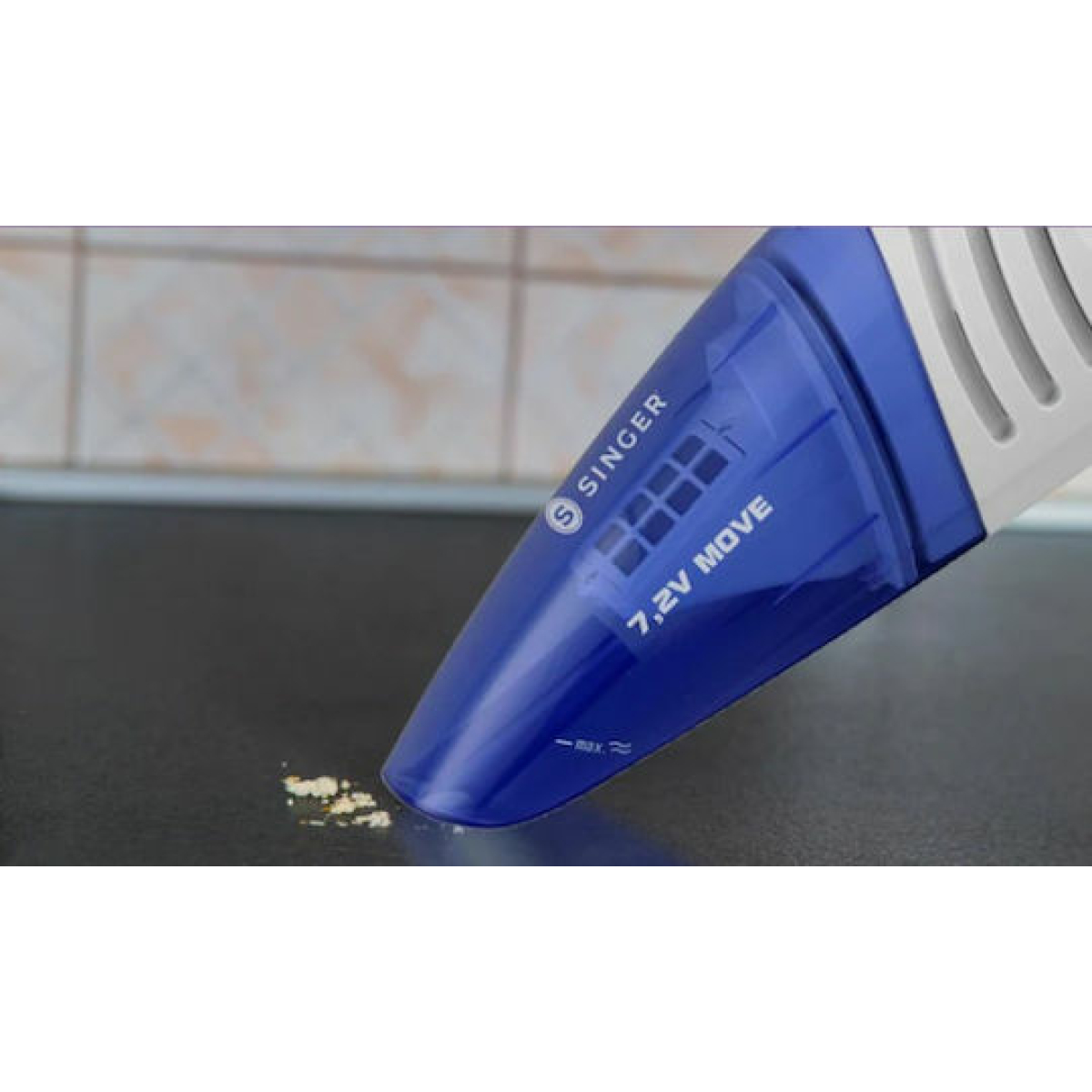 Singer Move Επαναφορτιζόμενο Σκουπάκι Χειρός 7.2V Μπλε HVC-720 - Image 4