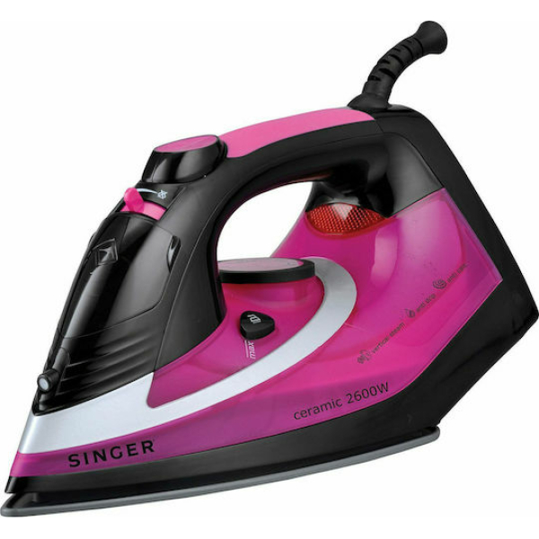 Singer Σίδερο Ατμού 2600W με Κεραμική Πλάκα και Συνεχόμενη Παροχή 35gr/min STI-1740-CRBF