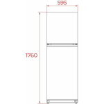 Teka Ψυγείο Δίπορτο 294lt Υ176xΠ59.5xΒ55εκ. Λευκό RTF13630 - Image 5