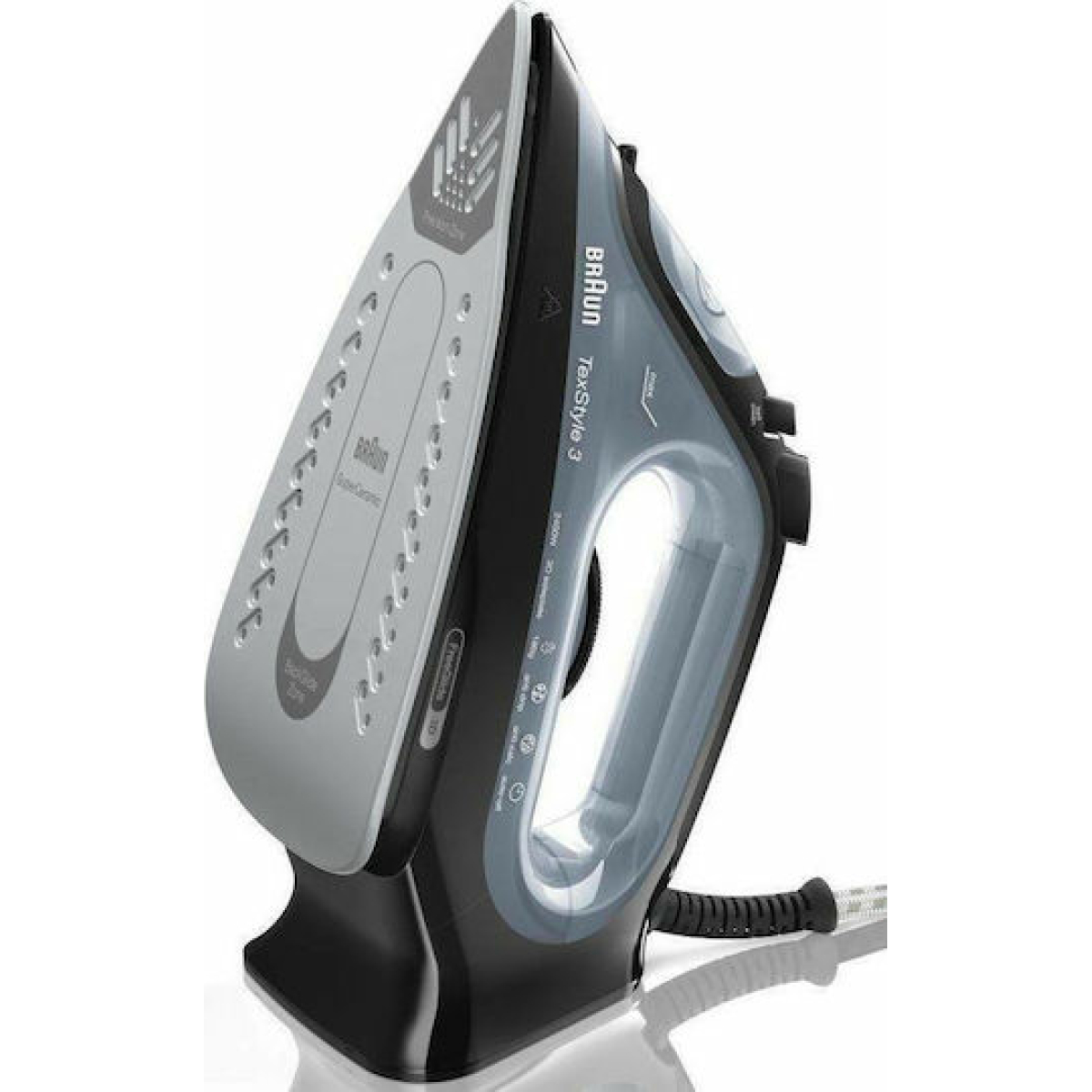 Braun TexStyle 3 SI 3055 Σίδερο Ατμού 2400W με Κεραμική Πλάκα και Συνεχόμενη Παροχή 45gr/min SI3055BK - Image 2