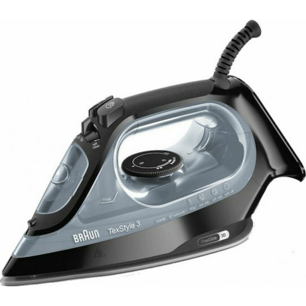 Braun TexStyle 3 SI 3055 Σίδερο Ατμού 2400W με Κεραμική Πλάκα και Συνεχόμενη Παροχή 45gr/min SI3055BK - Image 4