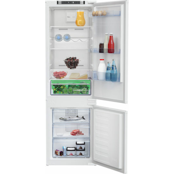Beko Εντοιχιζόμενος Ψυγειοκαταψύκτης 254lt NoFrost Υ177.5xΠ54xΒ54.5εκ. Λευκός BCNA275E41SN
