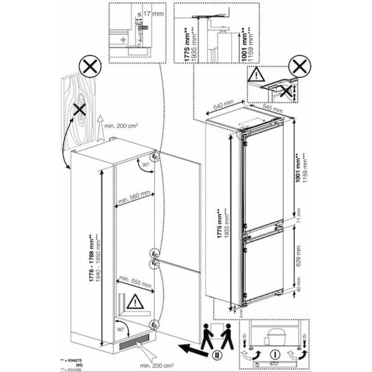 Beko Εντοιχιζόμενος Ψυγειοκαταψύκτης 254lt NoFrost Υ177.5xΠ54xΒ54.5εκ. Λευκός BCNA275E41SN - Image 5