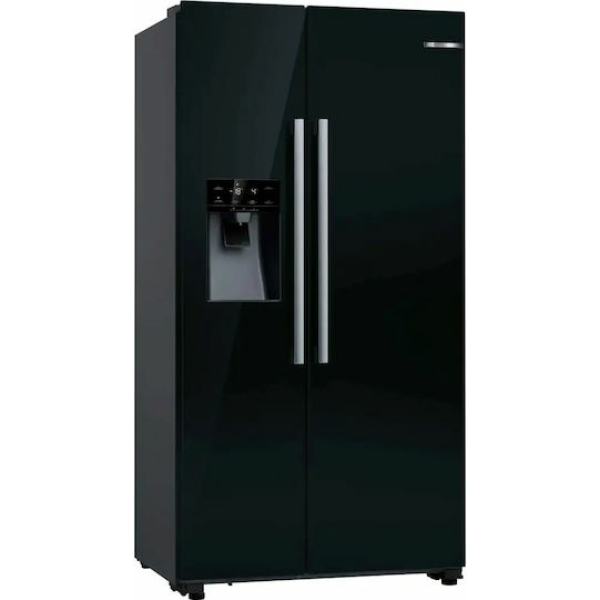 Bosch Retro Ψυγείο Ντουλάπα 562lt Total NoFrost Υ178.7xΠ90.8xΒ70.7εκ. Μαύρο KAD93ABEP