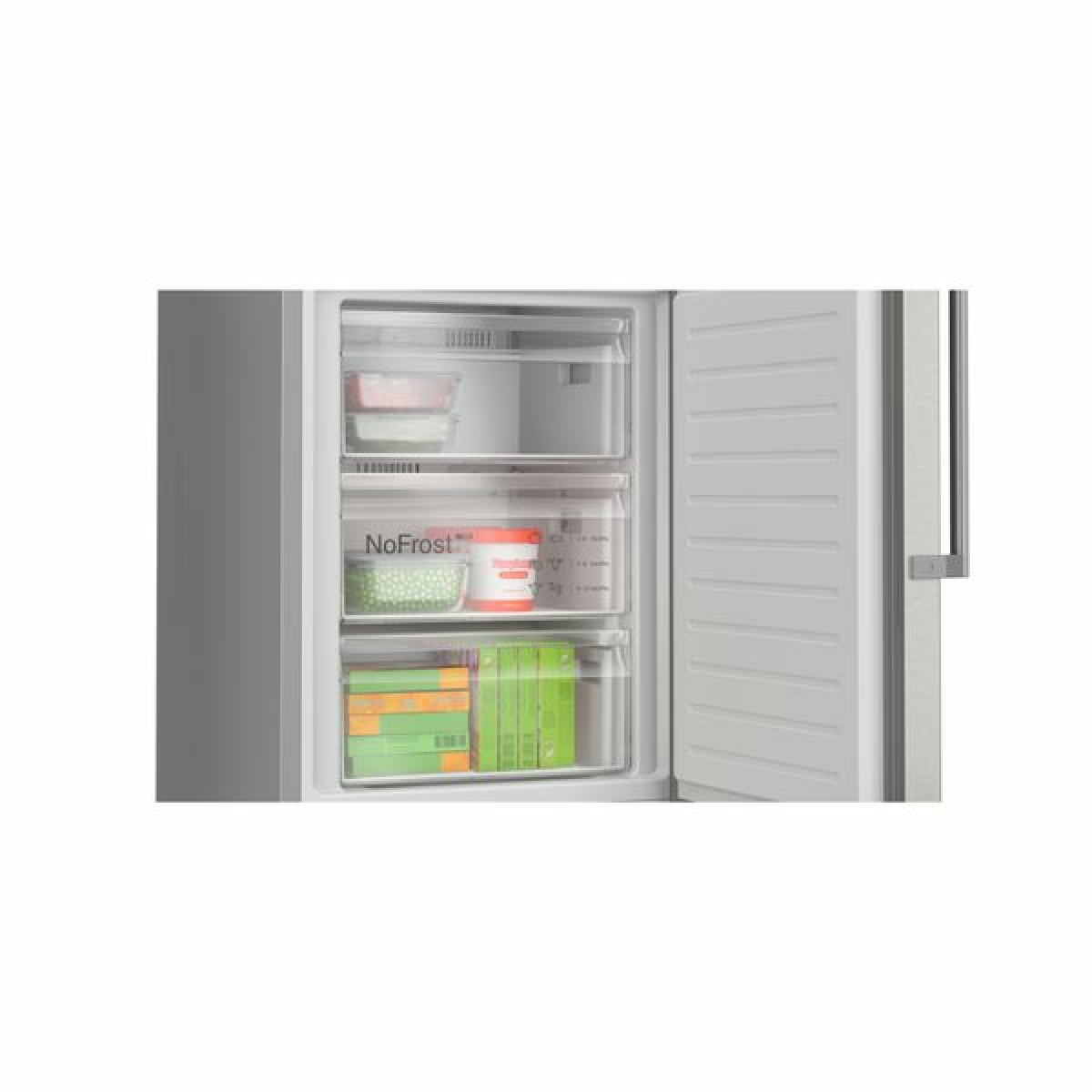 Bosch Ελεύθερος ψυγειοκαταψύκτης 203 x 60 cm Inox Total No Frost KGN39AIAU - Image 3