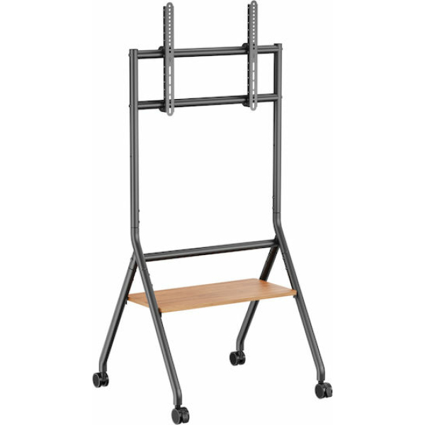 Brateck TTF13E-46FW Βάση Τηλεόρασης Δαπέδου έως 86" και 80kg Ασημί
